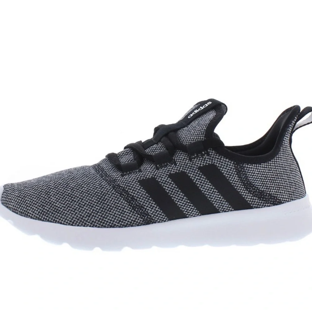 Adidas Running cushioned comfort adjustable fit black cloudfoam Pure 2.0 shoes